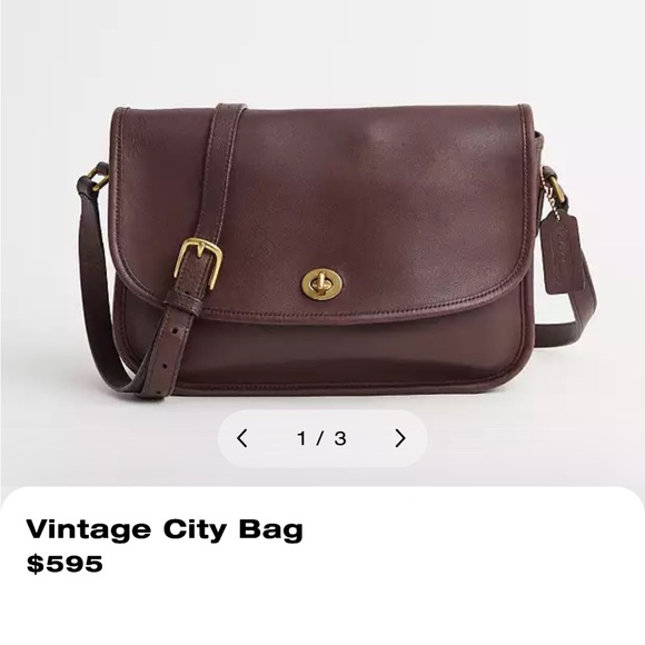 VINTAGE Coach Classic City Crossbody Bag
